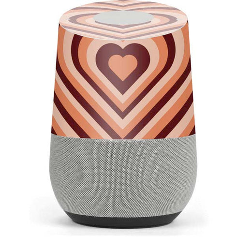 Autumn Heart Pattern Google Home Skin